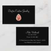 Cartes de visite à bijoux personnalisés (Devant / Derrière)