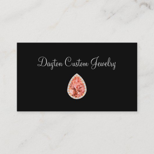 Cartes de visite à bijoux personnalisés (Devant)