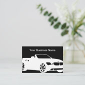 Cartes de visite à deux côtés de l'automobile (Debout devant)