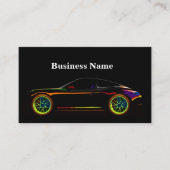 Cartes de visite à double face de l'automobile (Devant)