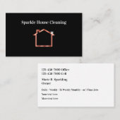 Cartes de visite à double face pour le nettoyage d (Devant / Derrière)