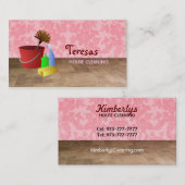 cartes de visite à la maison de nettoyage (Devant / Derrière)