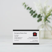 Cartes de visite à la maison de technologie (Debout devant)