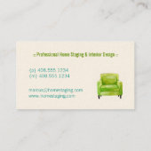 Cartes de visite à la maison d'échafaudage - (Dos)