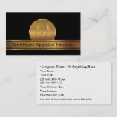 Cartes de visite à la maison d'inspection (Devant / Derrière)