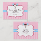 Cartes de visite à la mode de boulangerie de bruit (Devant / Derrière)