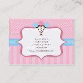 Cartes de visite à la mode de boulangerie de bruit (Dos)