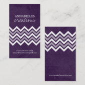 Cartes de visite à la mode de Chevron (Devant / Derrière)