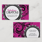 CARTES DE VISITE À LA MODE DE CONCEPTEUR (Devant / Derrière)