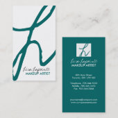 Cartes de visite à la mode de maquilleur (Devant / Derrière)