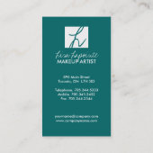 Cartes de visite à la mode de maquilleur (Dos)