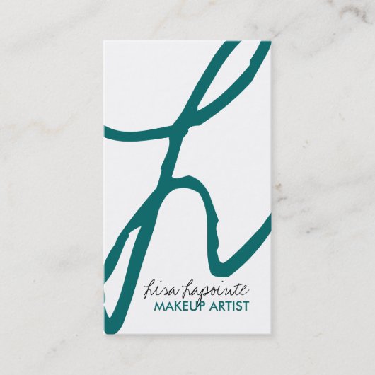 Cartes de visite à la mode de maquilleur (Devant)