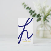 Cartes de visite à la mode de monogramme (Debout devant)
