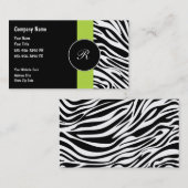 Cartes de visite à monogramme (Devant / Derrière)