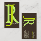 Cartes de visite à monogramme (Devant / Derrière)