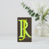 Cartes de visite à monogramme (Debout devant)