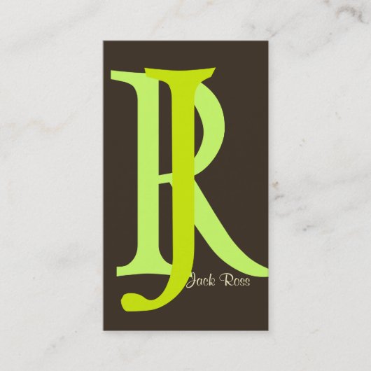 Cartes de visite à monogramme (Devant)