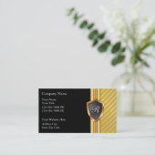 Cartes de visite à monogramme masculin (Debout devant)