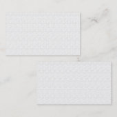 Cartes de visite à texture de lin de luxe (Devant / Derrière)