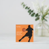 Cartes de visite à thème basketball Cool Two Side (Debout devant)