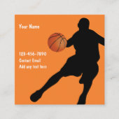 Cartes de visite à thème basketball Cool Two Side (Devant)