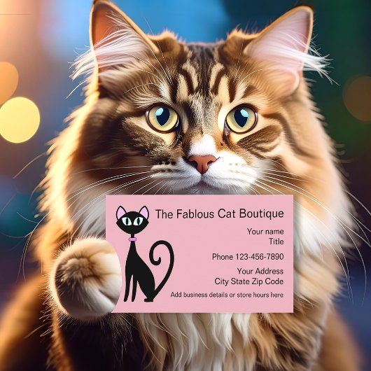Cartes de visite à thème chat