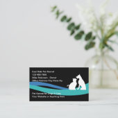 Cartes de visite À Thème Chien Et Chat De Cène Pou (Debout devant)