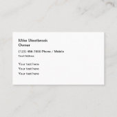 Cartes de visite à thème Cool Modern Glow Automoti (Dos)