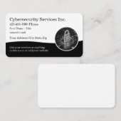 Cartes de visite à thème de cybersécurité cool (Devant / Derrière)