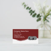 Cartes de visite à thème de l'automobile (Debout devant)