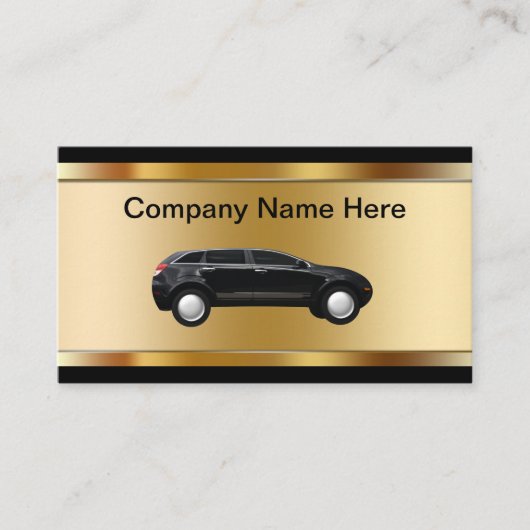 Cartes de visite à thème de l'automobile classique (Devant)