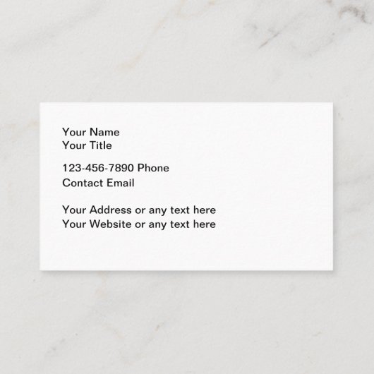 Cartes de visite à thème de l'automobile classique (Dos)