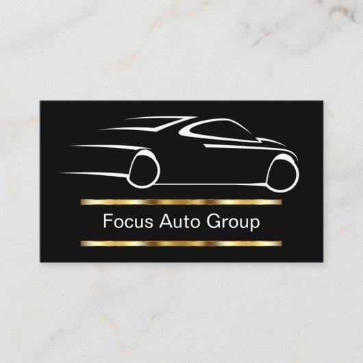 Cartes de visite à thème de l'automobile classique (Devant)