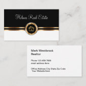 Cartes de visite à thème de l'immobilier classique (Devant / Derrière)