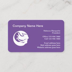 Cartes de visite à thème de logo de sirène aux coi