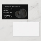 Cartes de visite à thème des pneus automobiles (Devant / Derrière)