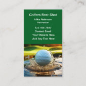 Cartes de visite à thème golf Design (Devant)