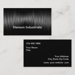 Cartes de visite à thème industriel