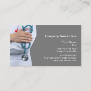 Cartes de visite à thème médical