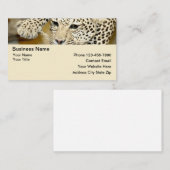 Cartes de visite à thème Nature Léopard Design (Devant / Derrière)