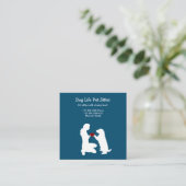 Cartes de visite à thème Pet Sitter (Debout devant)