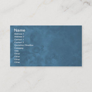 Cartes de visite abstraits brumeux bleus 0001