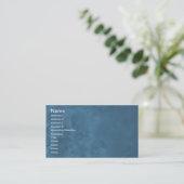 Cartes de visite abstraits brumeux bleus 0001 (Debout devant)