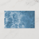 Cartes de visite abstraits brumeux bleus 0001 (Dos)