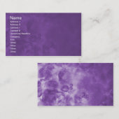 Cartes de visite abstraits brumeux pourpres 0001 (Devant / Derrière)