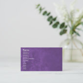 Cartes de visite abstraits brumeux pourpres 0001 (Debout devant)