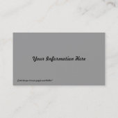 Cartes de visite Abstraits de la Lune Crimson (Dos)