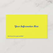 Cartes de visite abstraits de remous d'arc-en-ciel (Dos)