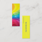 Cartes de visite abstraits de signet de remous (Devant / Derrière)