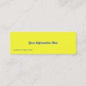 Cartes de visite abstraits de signet de remous (Dos)